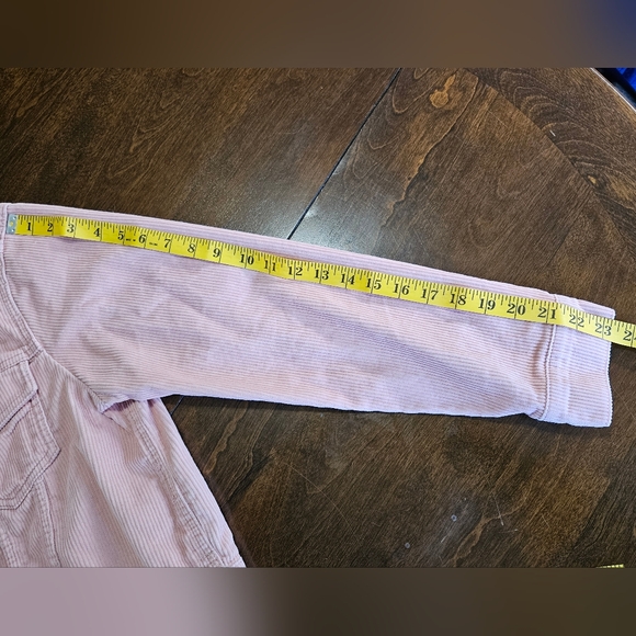 Pink corduroy cropped jacket L - Picture 6 of 7